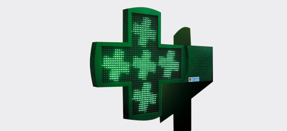 Croix de Pharmacie LEDs